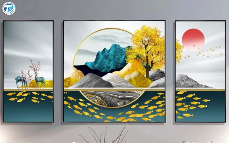 tranh canvas trang trí phòng khách